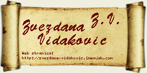 Zvezdana Vidaković vizit kartica
